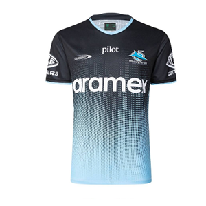 Cronulla Sharks 2025 Black Training Tee  