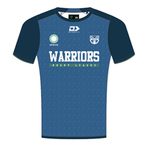 New Zealand Warriors 2026 Blue Training Tee   