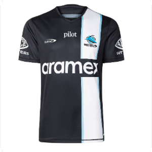 Cronulla Sharks 2026 Black Training Tee 2    PROMOTION